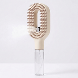 The Mist Ritual Brush in Cream — warm ivory, front view on white background